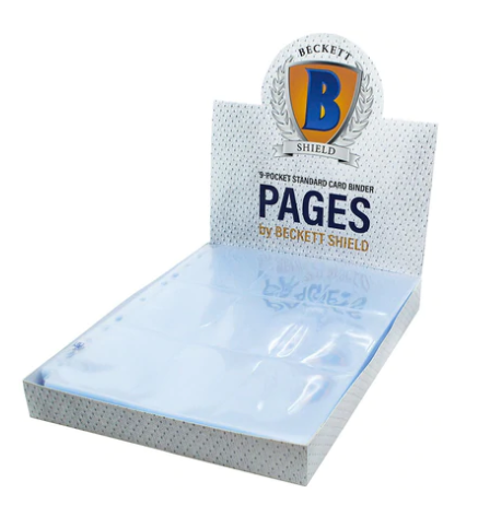 Beckett Shield -  Binder Pages - 9 pocket - 100 ct