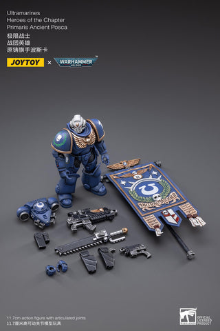 JoyToy - Warhammer 40000 - Ultramarine Heroes of the Chapter Primaris Ancient Posca