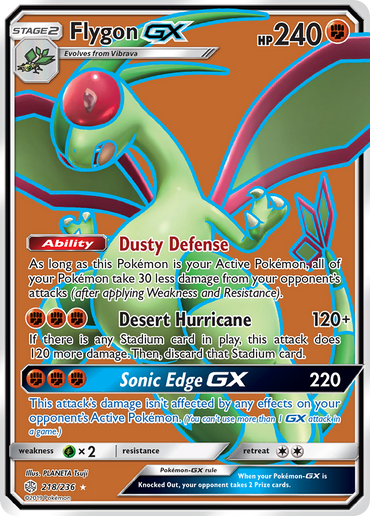 Flygon GX (218/236) [Sun & Moon: Cosmic Eclipse]