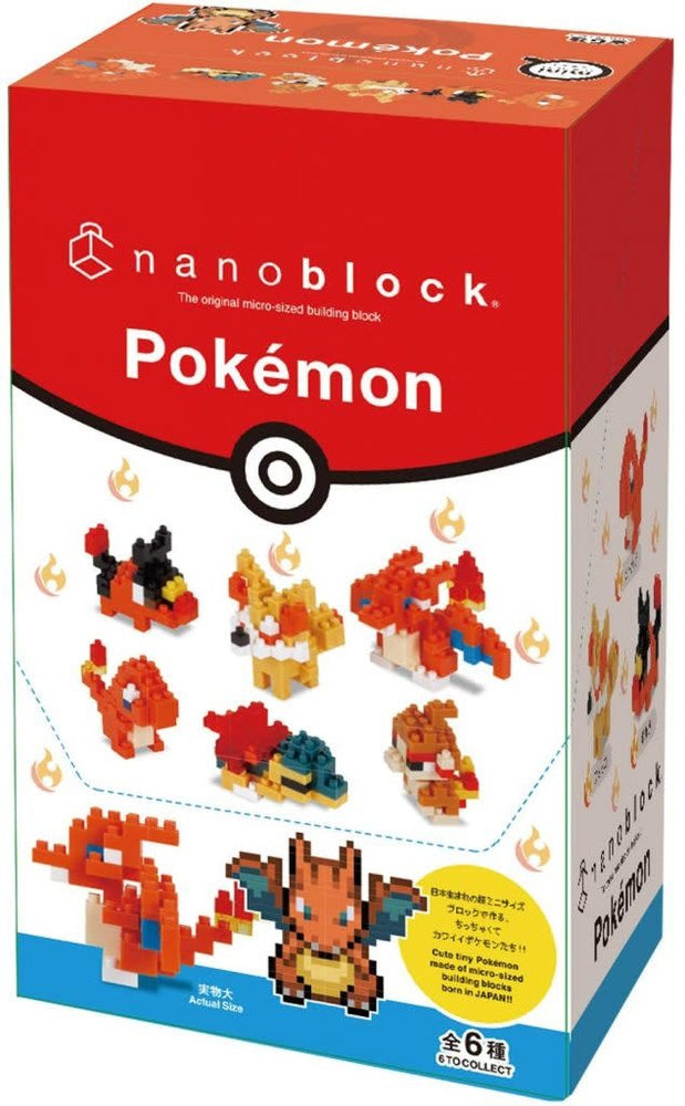 Pokemon - Nanoblock - Fire Pokemon Box (Six pack)