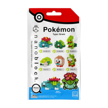 Nanoblock - Pokemon (Grass Pokemon) - Six pack Box
